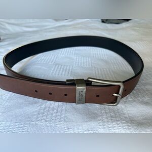 Kenneth Cole Reaction Brown Belt with Silver Buckle